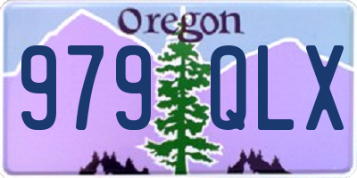 OR license plate 979QLX