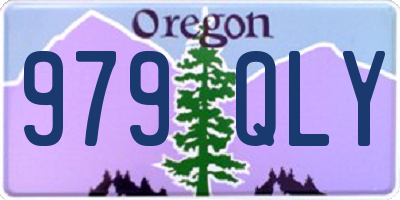 OR license plate 979QLY