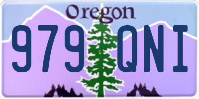 OR license plate 979QNI