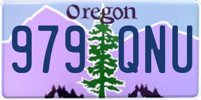 OR license plate 979QNU
