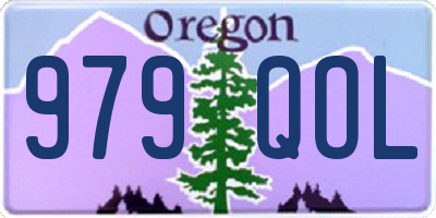 OR license plate 979QOL