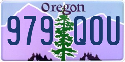 OR license plate 979QOU