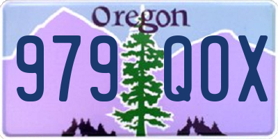 OR license plate 979QOX