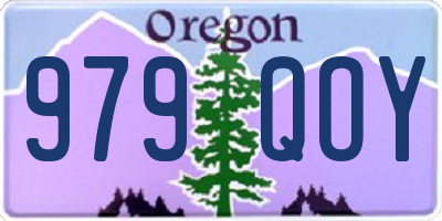 OR license plate 979QOY