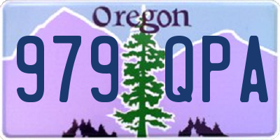 OR license plate 979QPA