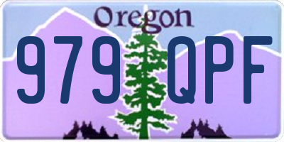 OR license plate 979QPF