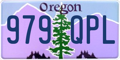 OR license plate 979QPL