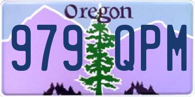 OR license plate 979QPM