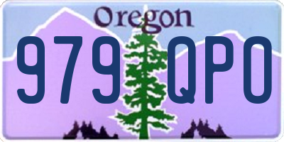 OR license plate 979QPO