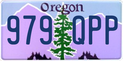 OR license plate 979QPP