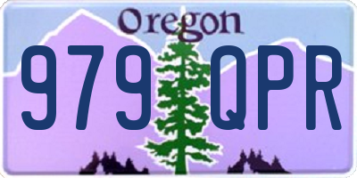 OR license plate 979QPR