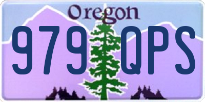OR license plate 979QPS