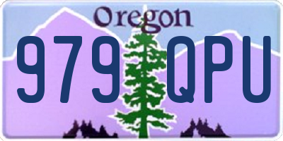 OR license plate 979QPU