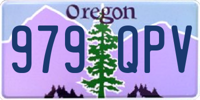OR license plate 979QPV