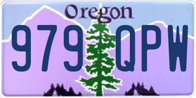 OR license plate 979QPW