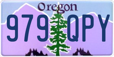 OR license plate 979QPY