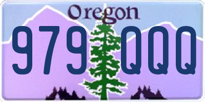 OR license plate 979QQQ