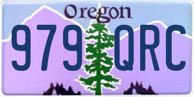 OR license plate 979QRC