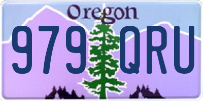 OR license plate 979QRU