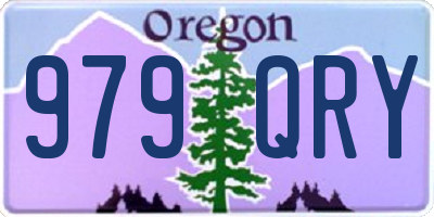 OR license plate 979QRY