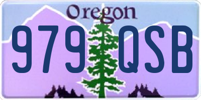 OR license plate 979QSB