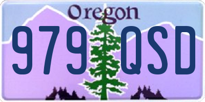 OR license plate 979QSD