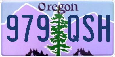 OR license plate 979QSH