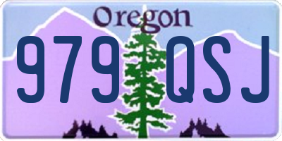 OR license plate 979QSJ