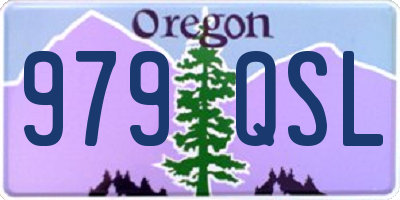 OR license plate 979QSL