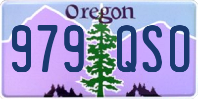 OR license plate 979QSO