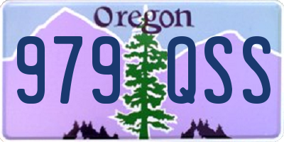 OR license plate 979QSS