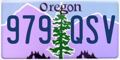OR license plate 979QSV