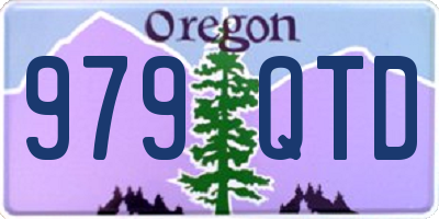 OR license plate 979QTD