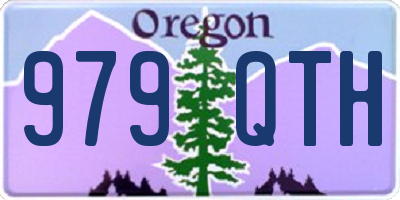 OR license plate 979QTH