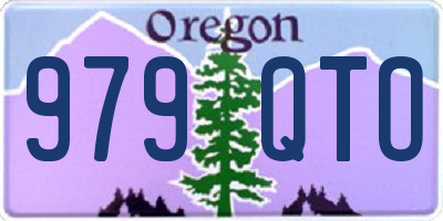 OR license plate 979QTO