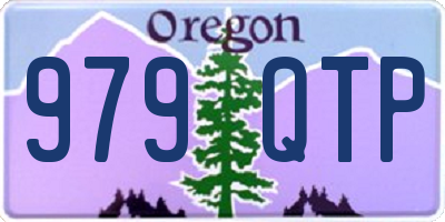 OR license plate 979QTP
