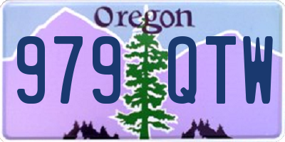 OR license plate 979QTW