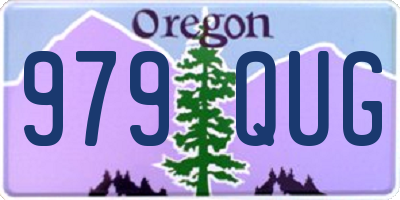 OR license plate 979QUG