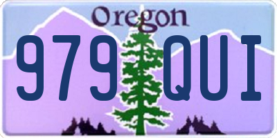 OR license plate 979QUI