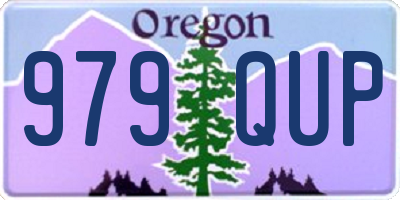 OR license plate 979QUP
