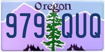 OR license plate 979QUQ