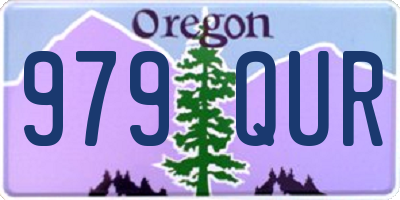 OR license plate 979QUR