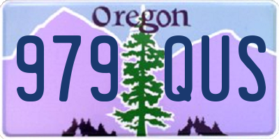 OR license plate 979QUS
