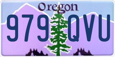 OR license plate 979QVU