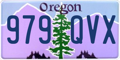OR license plate 979QVX