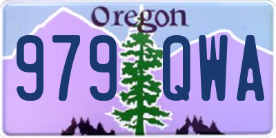 OR license plate 979QWA