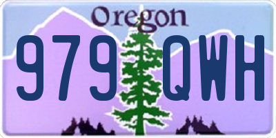 OR license plate 979QWH