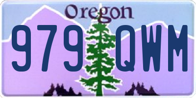 OR license plate 979QWM