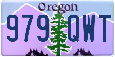 OR license plate 979QWT