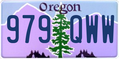 OR license plate 979QWW